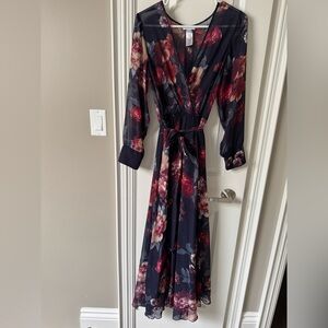 Floral Kate and Lily Navy Dress